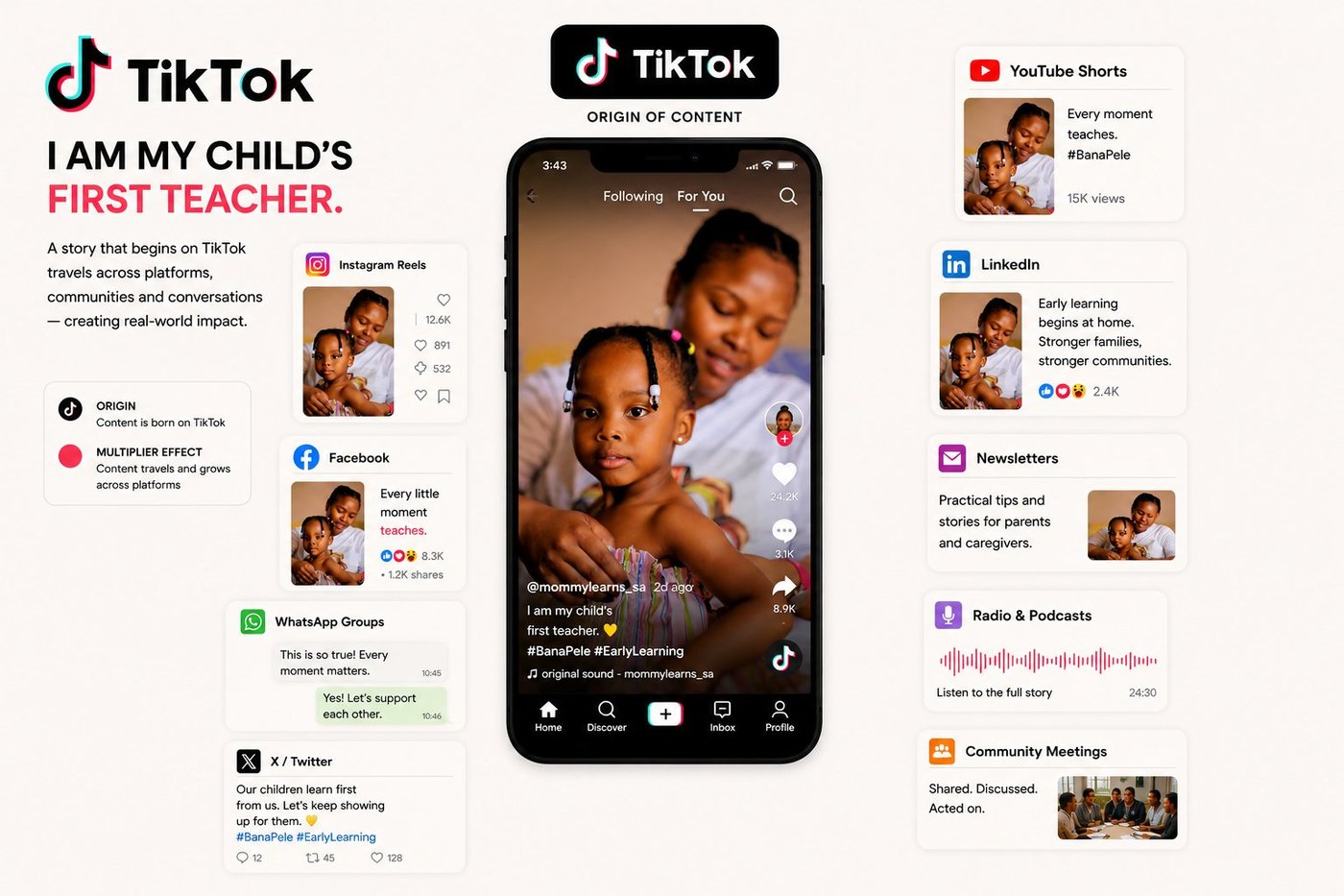 TikTok content travels — I am my child's first teacher